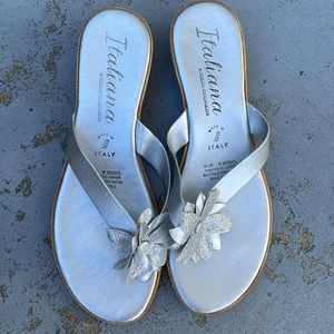 Silver Italiana sandals